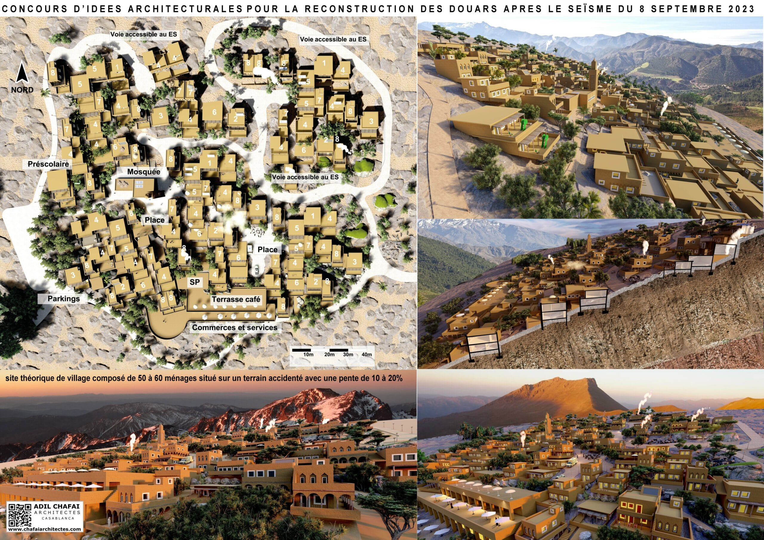Reconstruction des douars d'Alhaouz apres le seisme du 08-09-2023 — 2