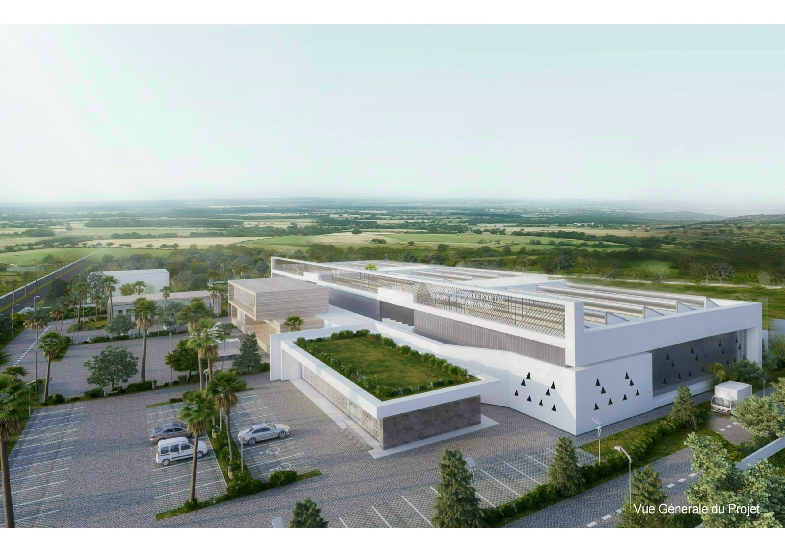 Plateforme logistique pour la valorisation et le conditionnement des produits de Terroirs | CONCOURS ARCHITECTURAL 1ER  PRIX — 3
