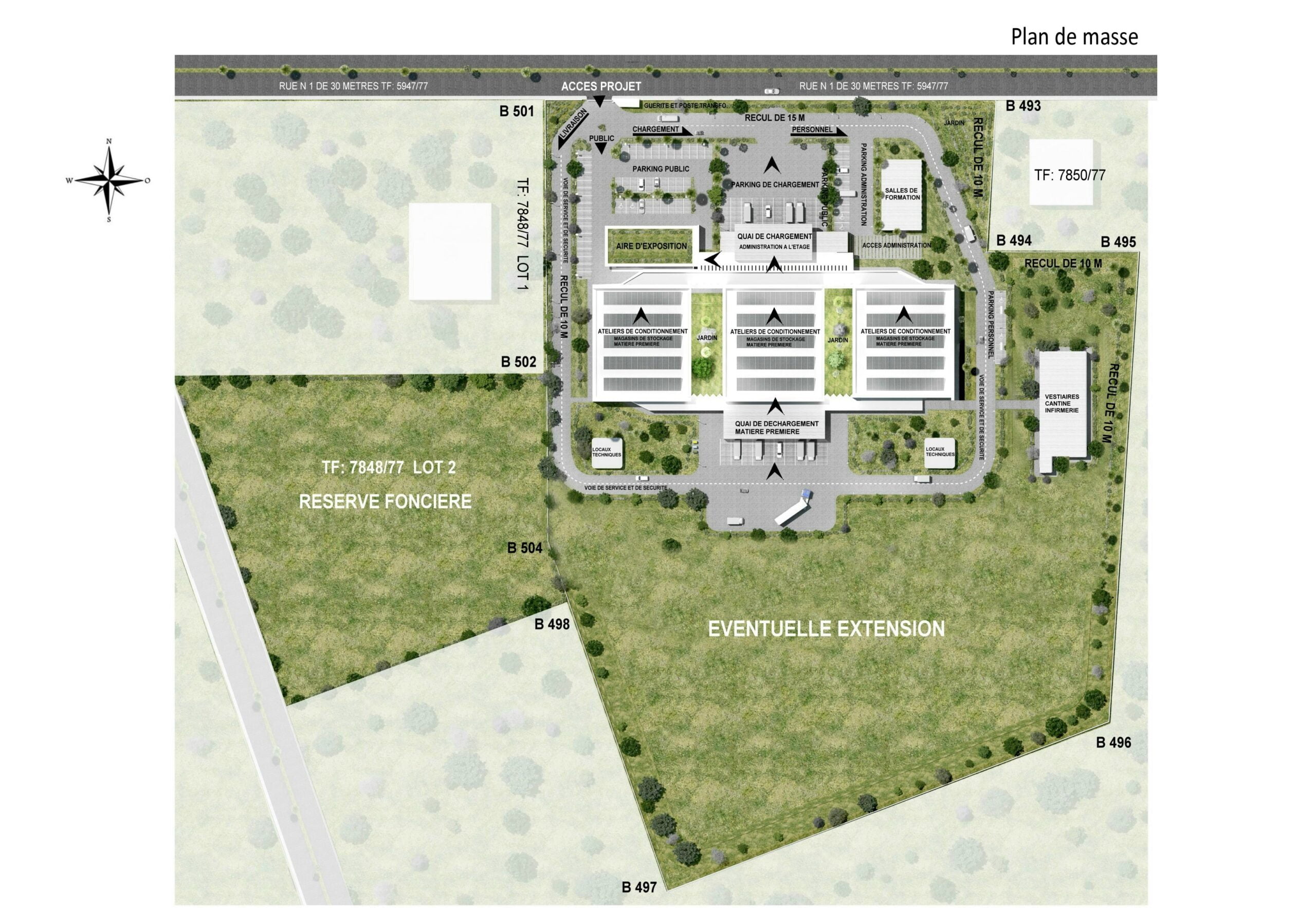 Plateforme logistique pour la valorisation et le conditionnement des produits de Terroirs | CONCOURS ARCHITECTURAL 1ER  PRIX — 4