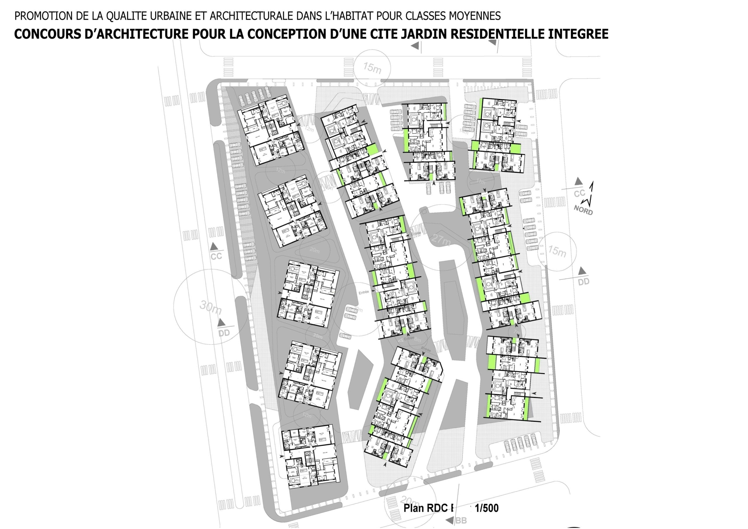 Concours d'habitat pour classe moyenne a lakhyayta | CONCOURS ARCHITECTURAL 1ER  PRIX — 15