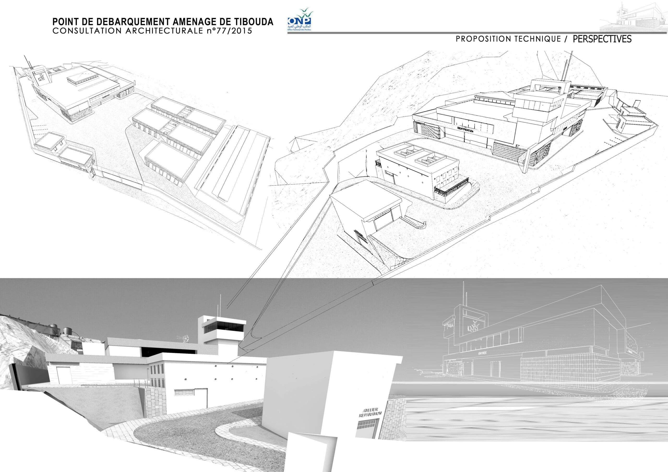 Consultation architecturale point de débarquement de pêcheurs à Tibouda | 1ER  PRIX — 1