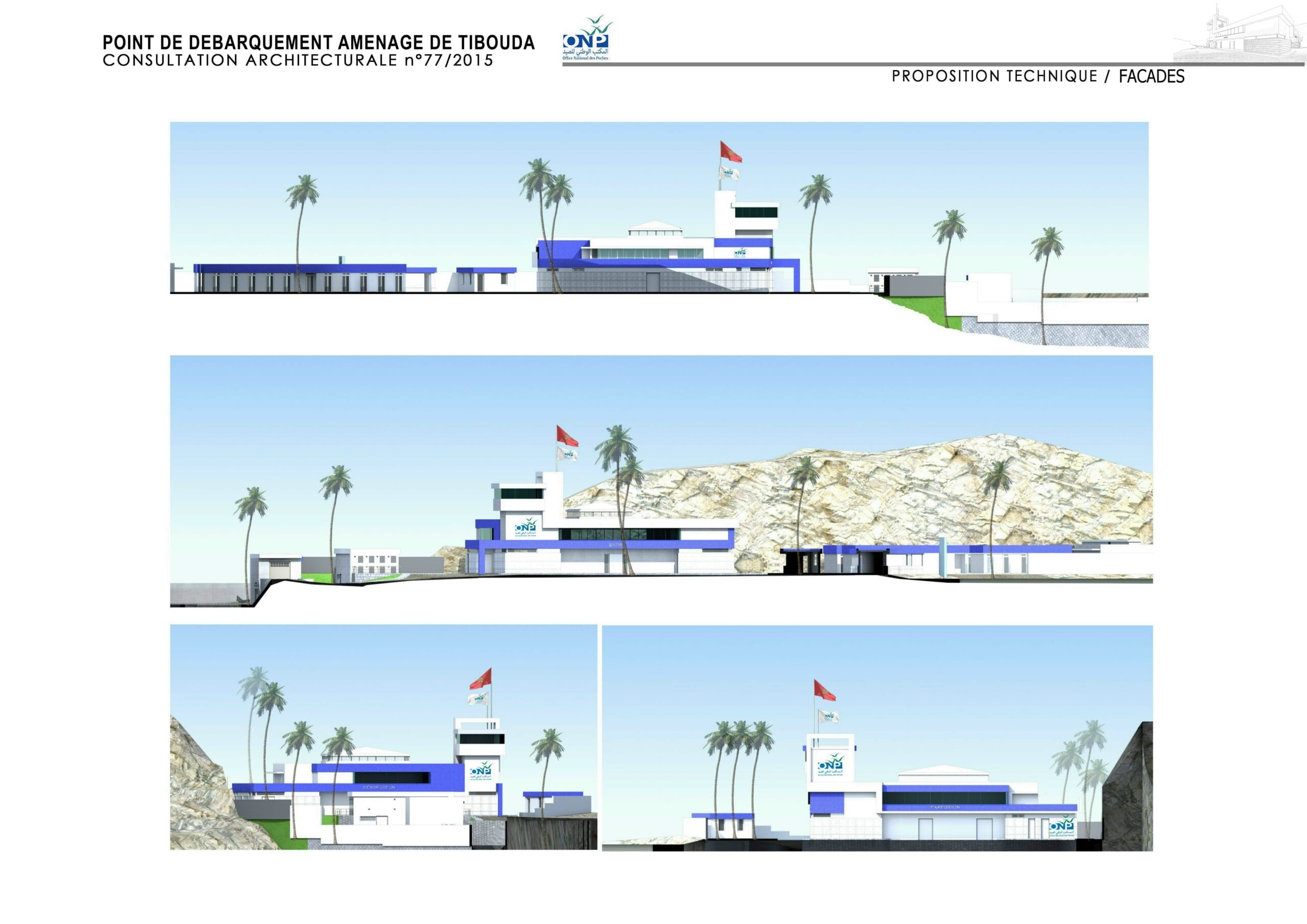 Consultation architecturale point de débarquement de pêcheurs à Tibouda | 1ER  PRIX — 3