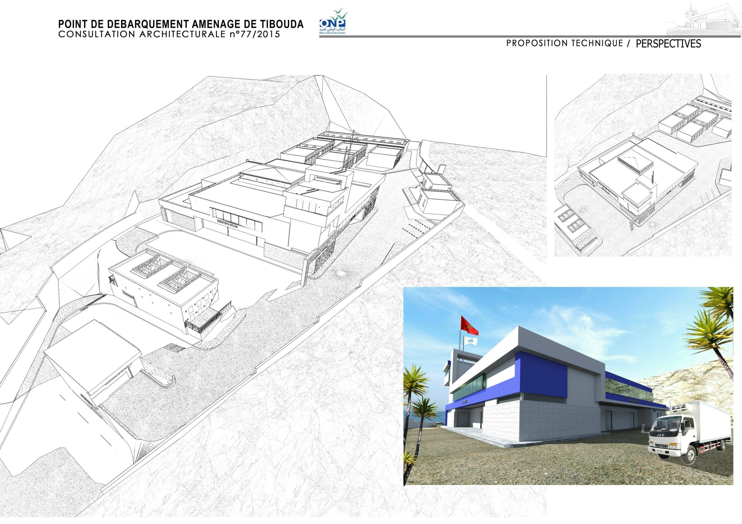 Consultation architecturale point de débarquement de pêcheurs à Tibouda | 1ER  PRIX — 5
