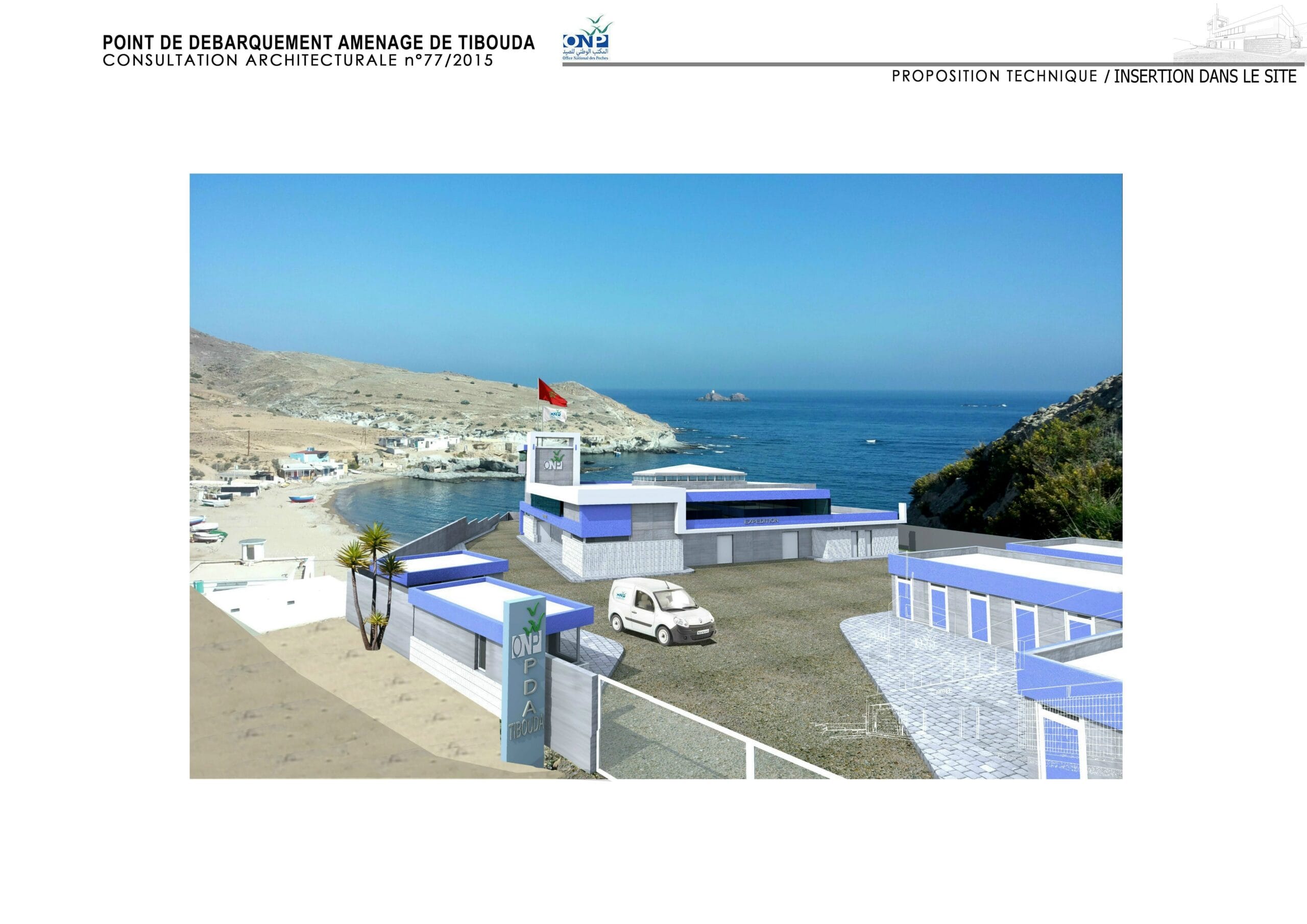 Consultation architecturale point de débarquement de pêcheurs à Tibouda | 1ER  PRIX — 6