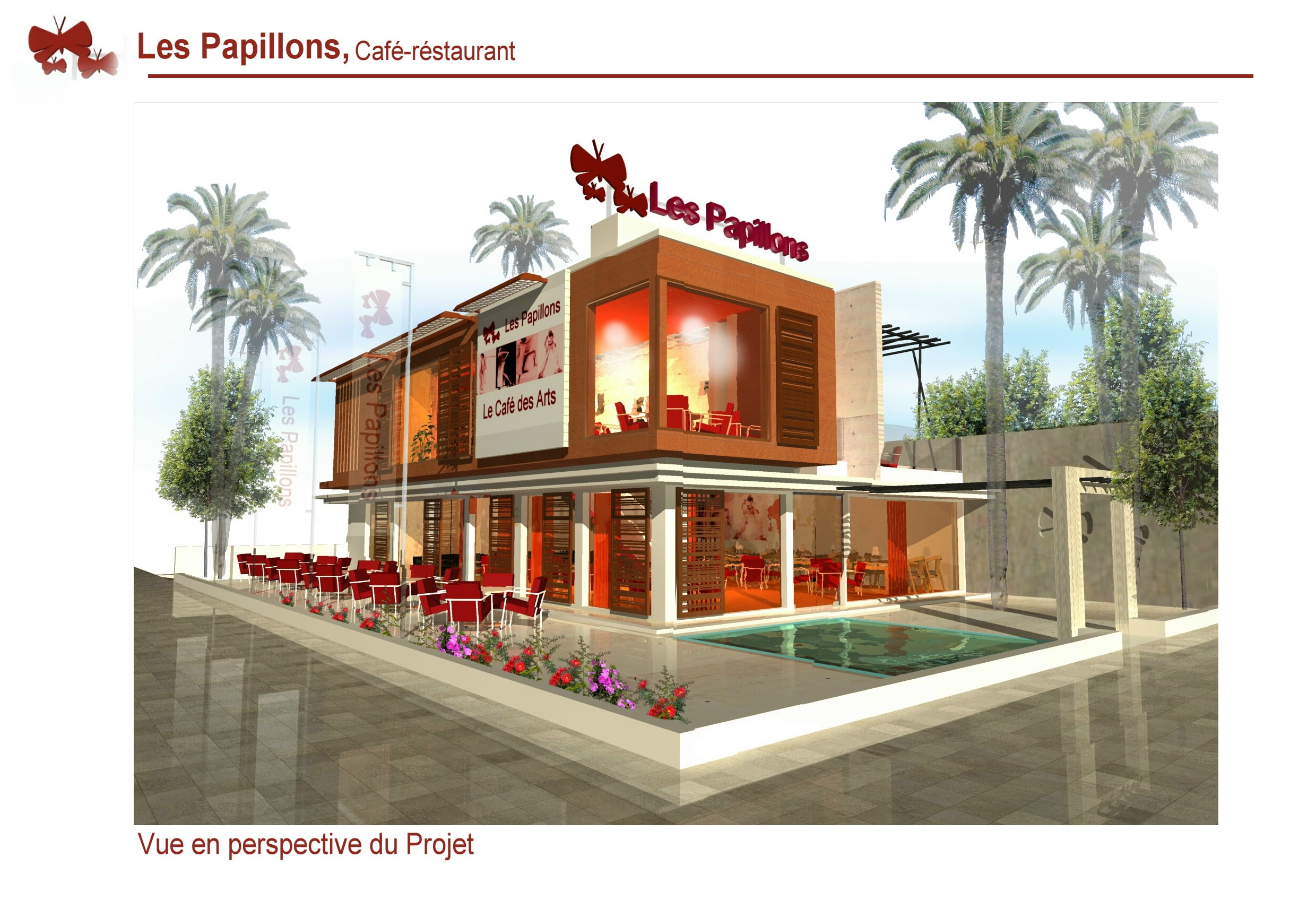 Café restaurant les papillons Casablanca — 1