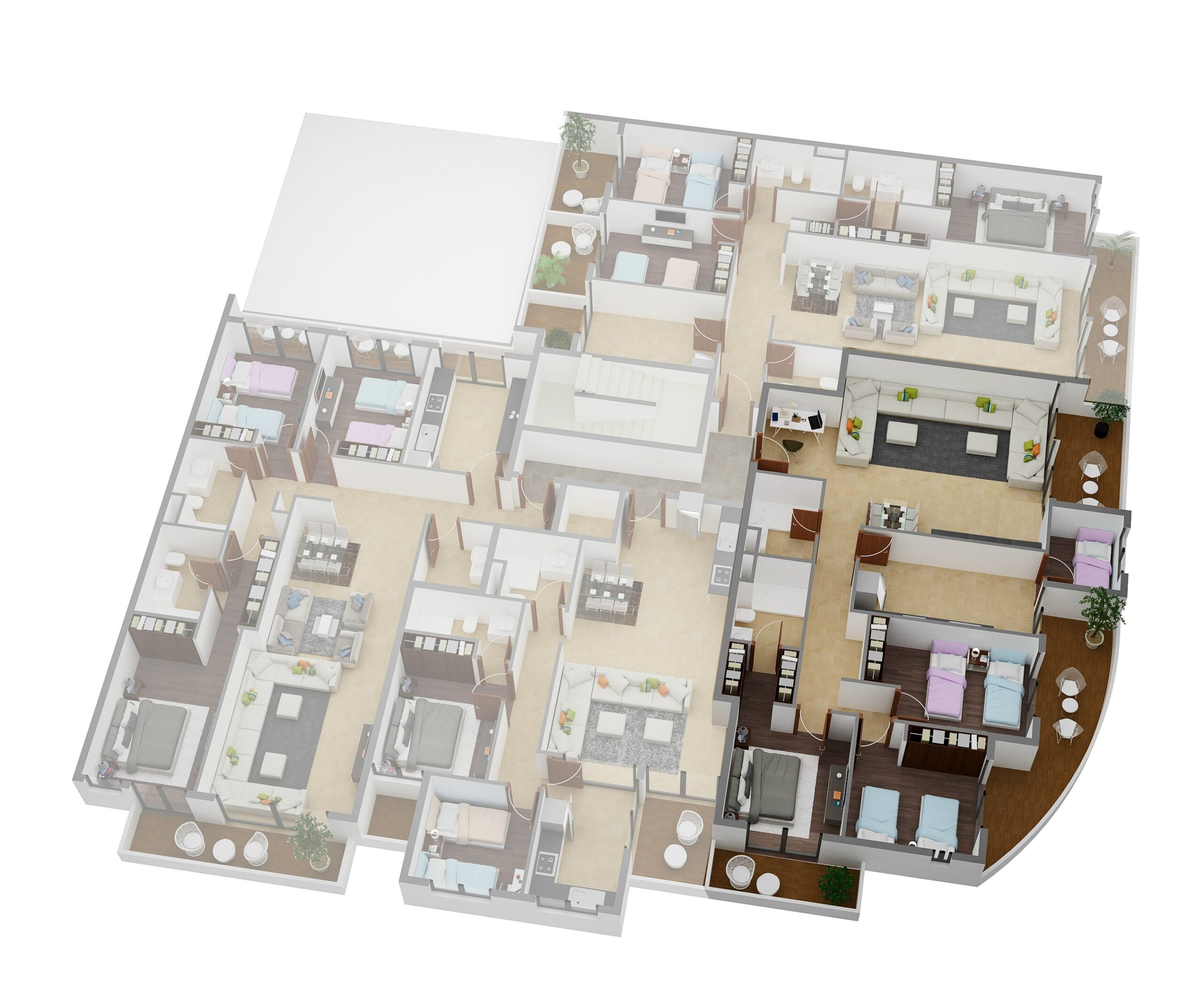 Immeuble Planète Dunes Bouskoura Casablanca — 3