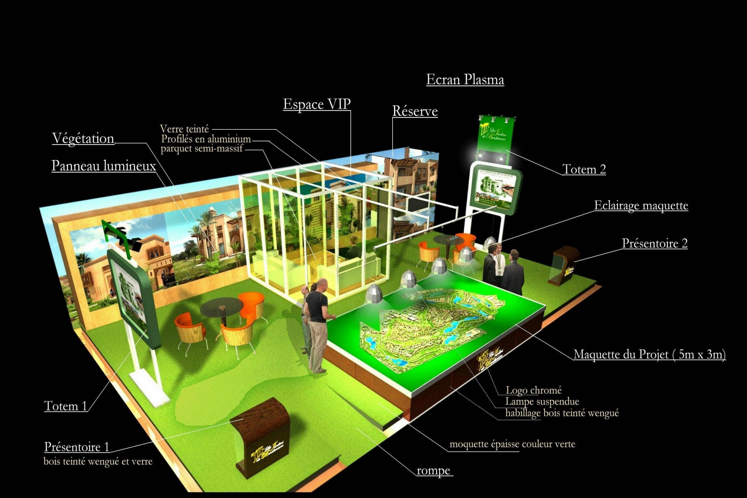 Stand les jardins de Benslimane SMAP Immo Paris 2008 — 1