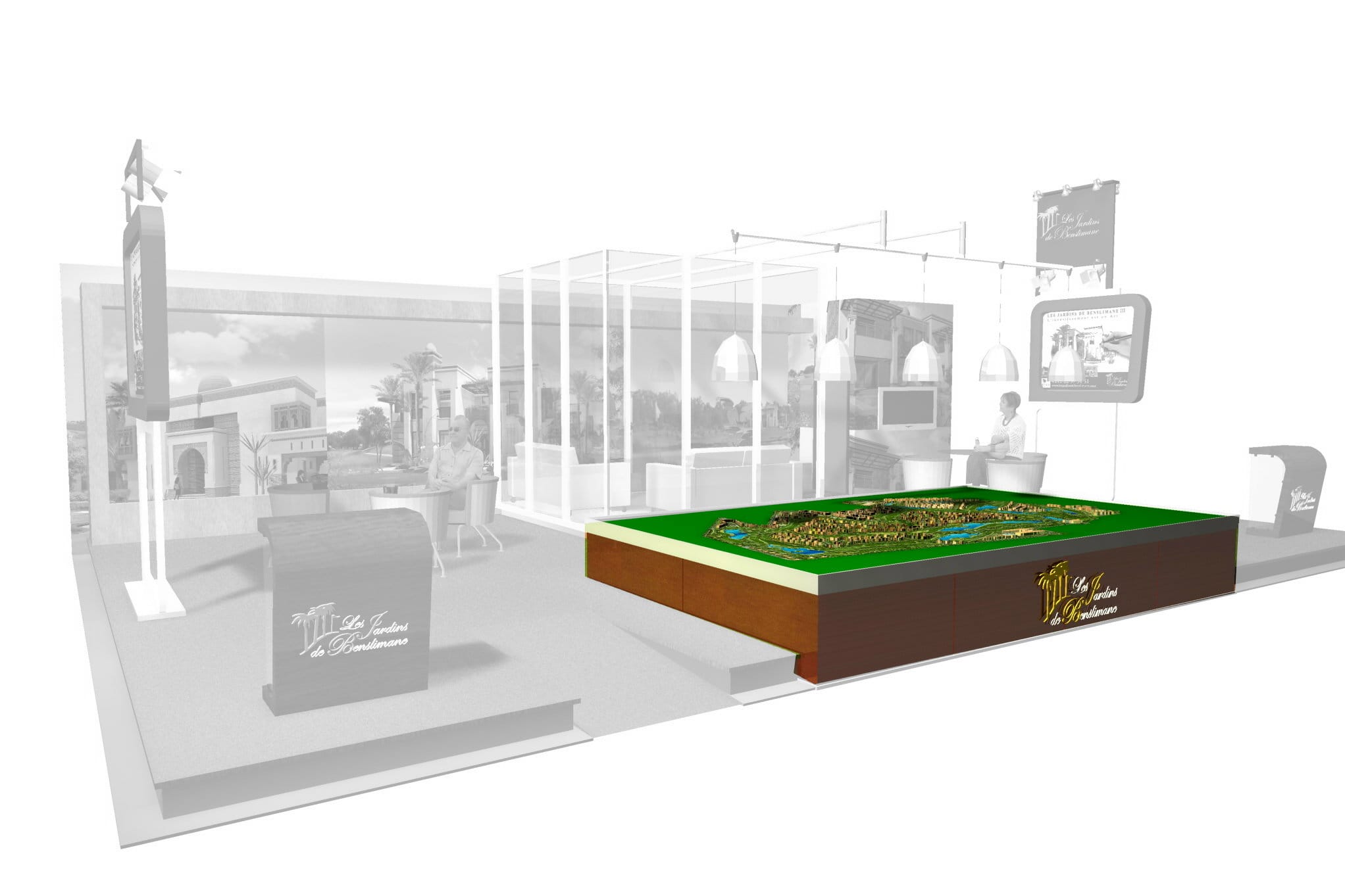Stand les jardins de Benslimane SMAP Immo Paris 2008 — 2