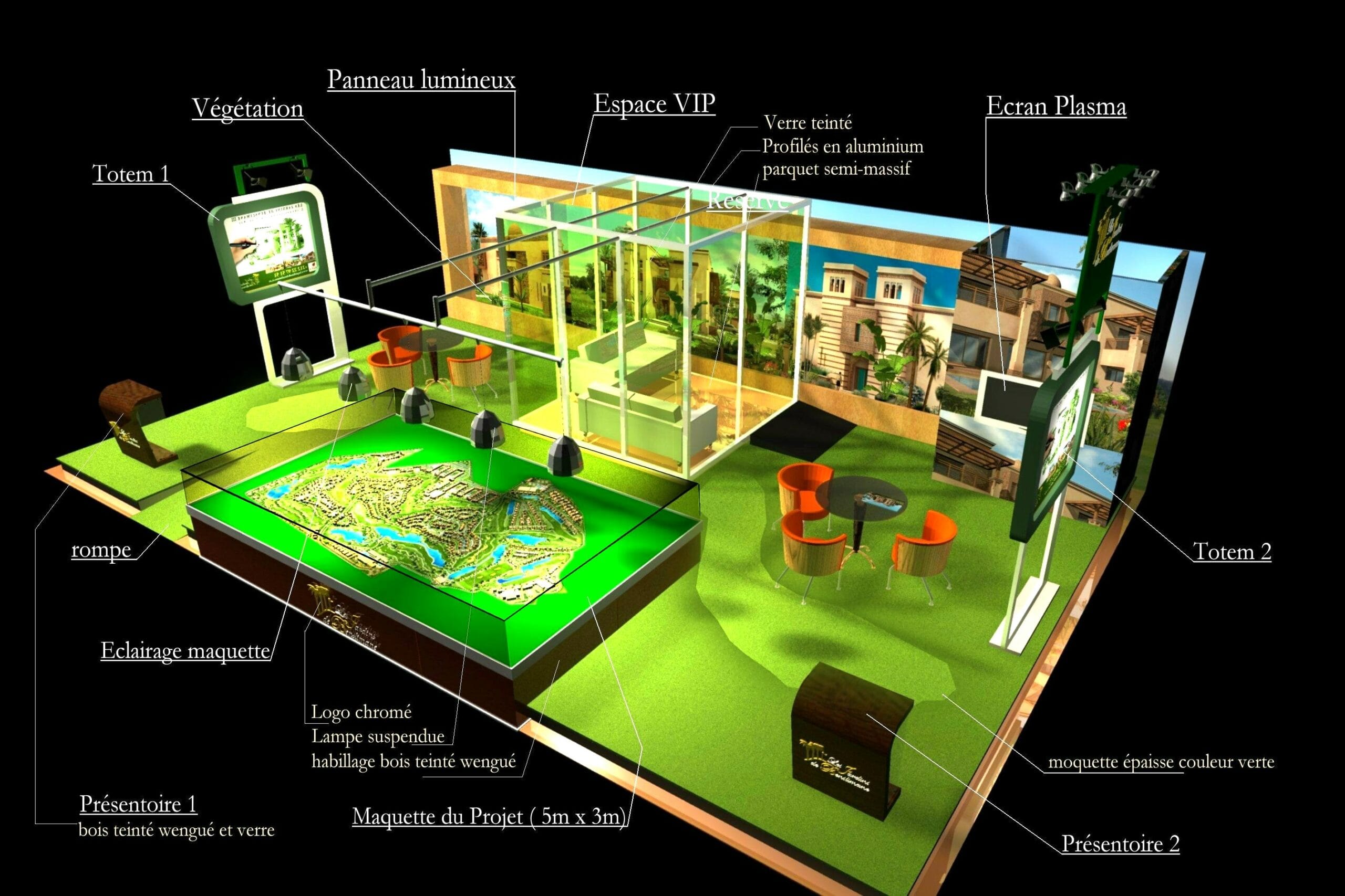 Stand les jardins de Benslimane SMAP Immo Paris 2008 — 4
