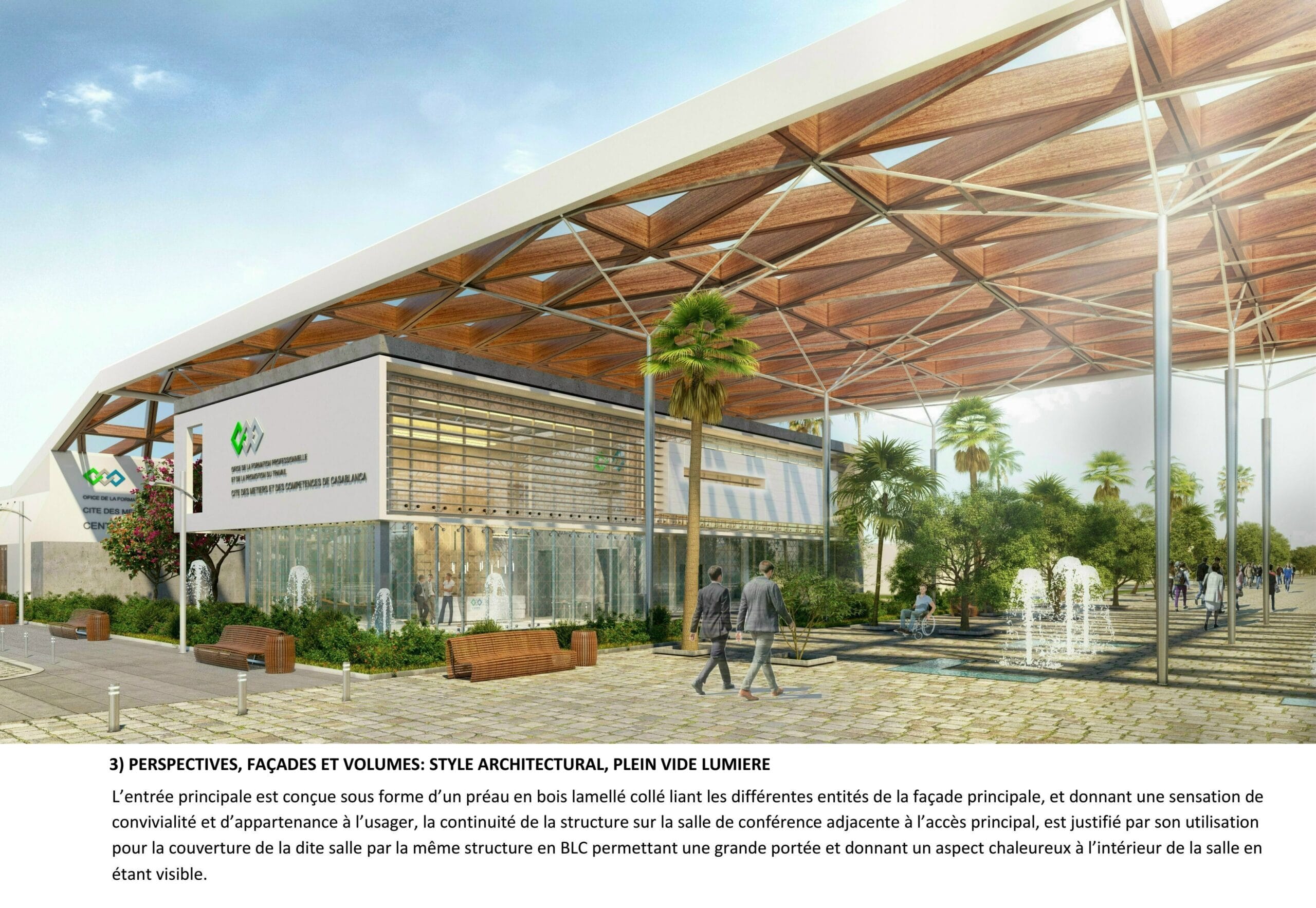 Cité des métiers et des compétences de la Région de Casablanca | CONCOURS ARCHITECTURAL 2EME   PRIX — 3