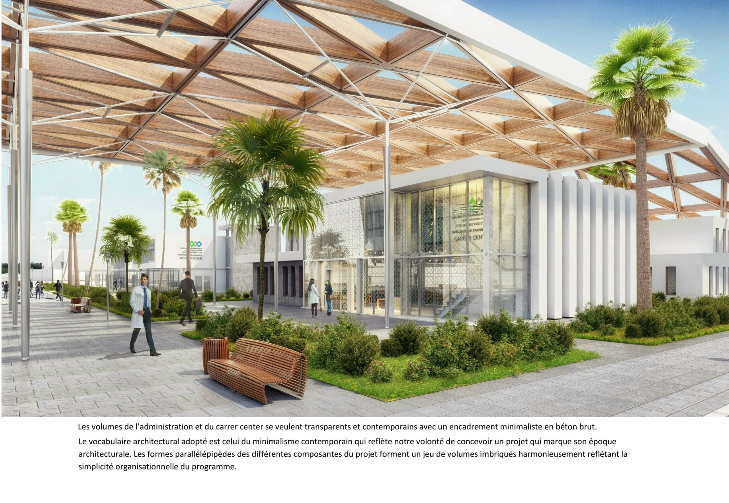 Cité des métiers et des compétences de la Région de Casablanca | CONCOURS ARCHITECTURAL 2EME   PRIX — 4