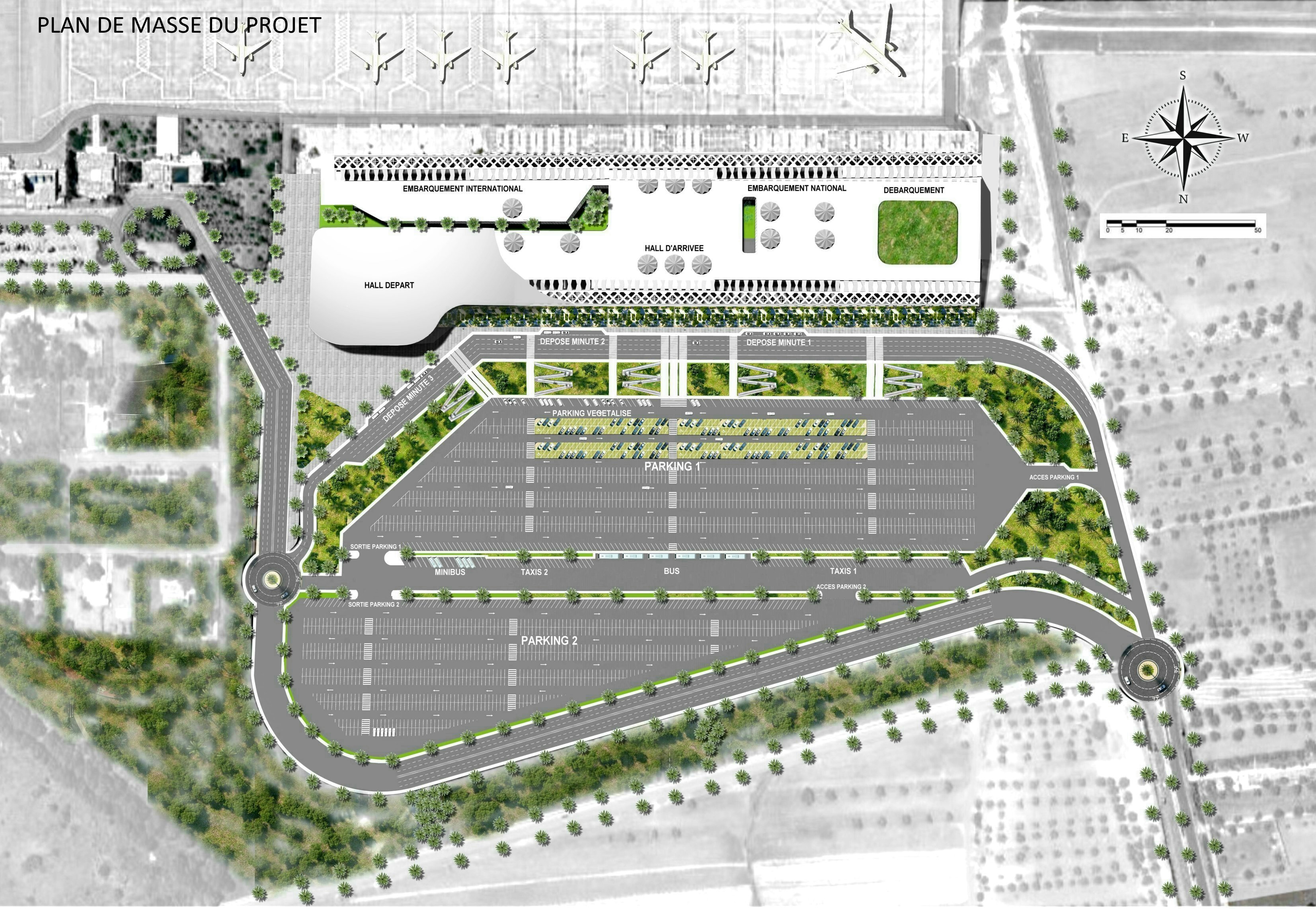 Nouvel Aéroport de Fès | CONCOURS ARCHITECTURAL 3EME PRIX — 15