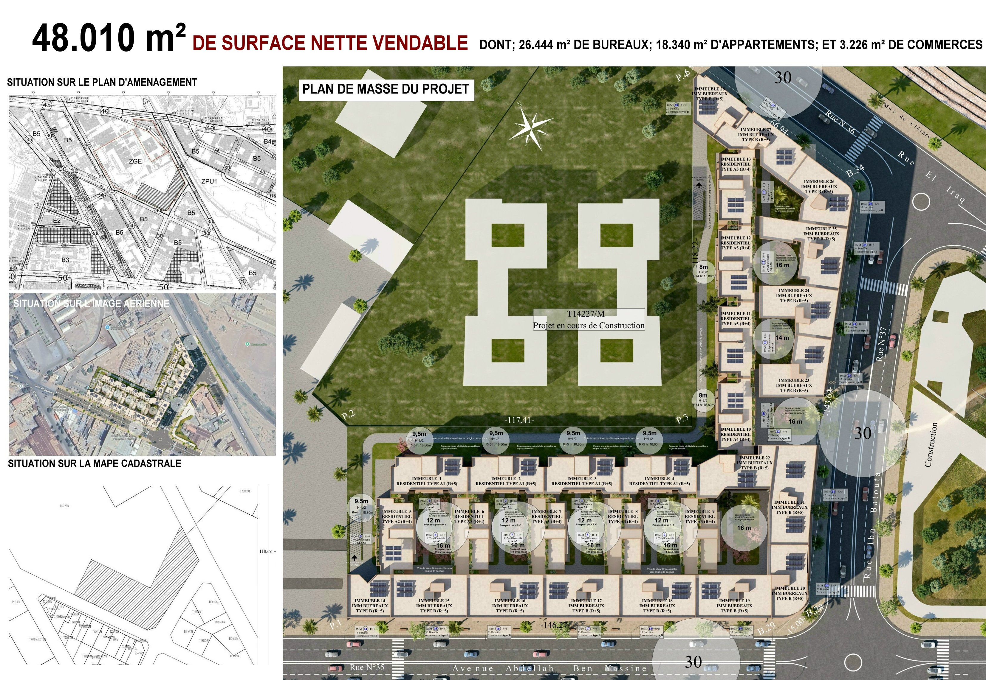 Projet résidentiel et de bureau Al Fayrouz Marrakech | CONCOURS ARCHITECTURAL 1ER PRIX — 3