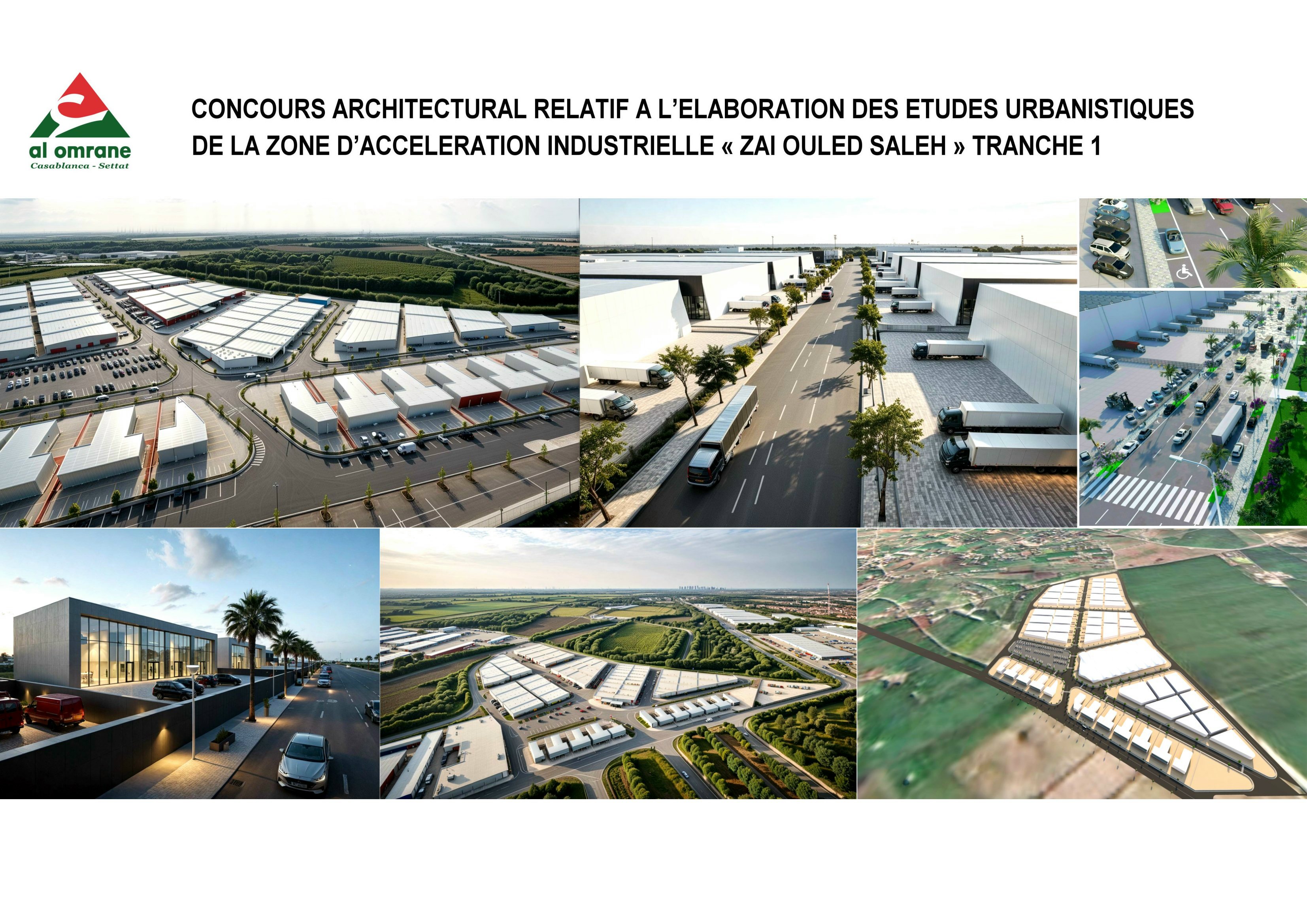 Zone d'activités industrielles Bouskoura | CONCOURS ARCHITECTURAL 3EME PRIX — 1
